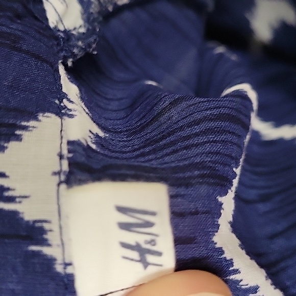 H&M Label of Graded Goods Chevron Print Tunic Beach Sheer Coverup Size 4 - Picture 9 of 11